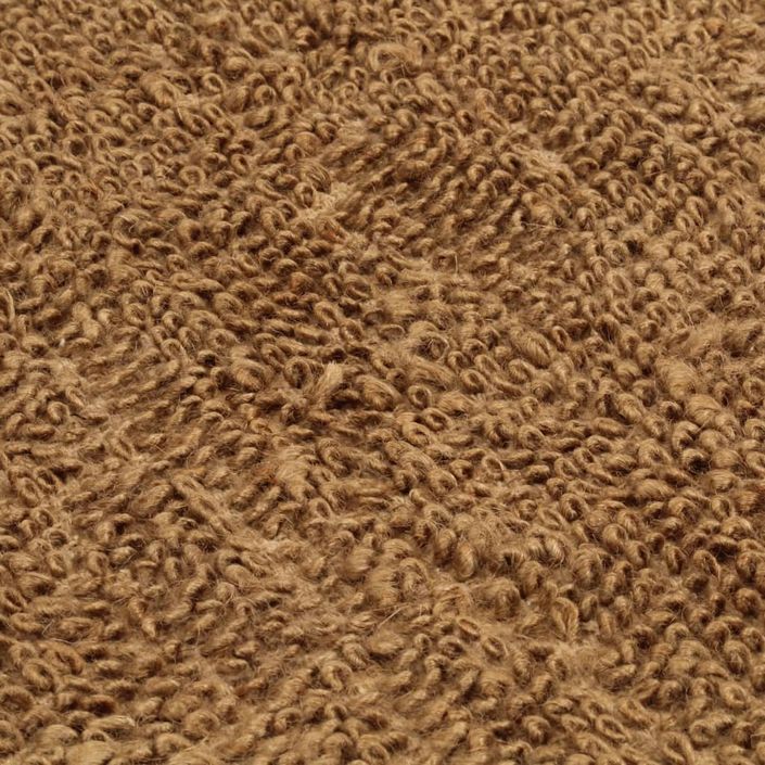 Tapis à poils bouclés fait à la main 160x230 cm Jute et coton - Photo n°5