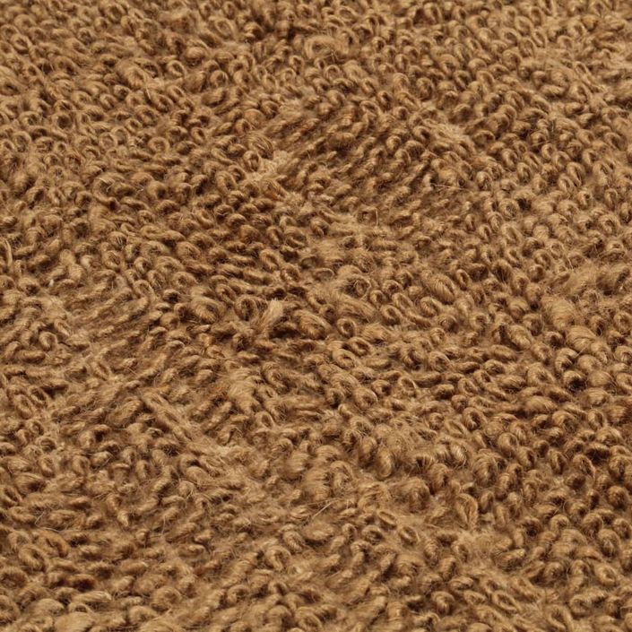 Tapis à poils bouclés fait à la main 200x300 cm Jute et coton - Photo n°5