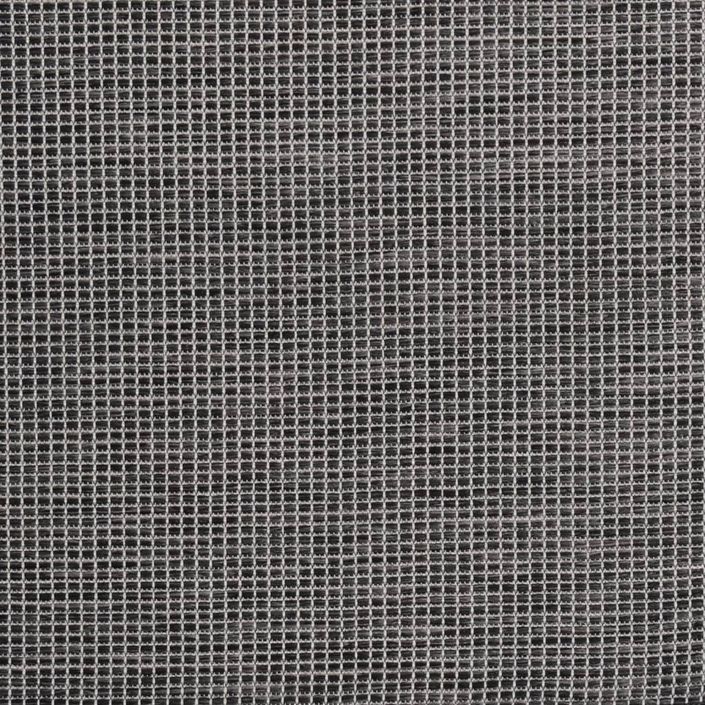 Tapis à tissage plat d'extérieur 140x200 cm Gris - Photo n°5