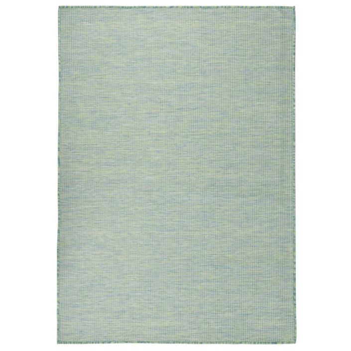 Tapis à tissage plat d'extérieur 200x280 cm Turquoise - Photo n°1