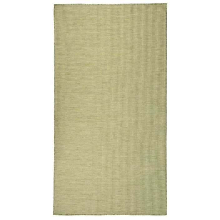 Tapis à tissage plat d'extérieur 80x150 cm Vert - Photo n°1