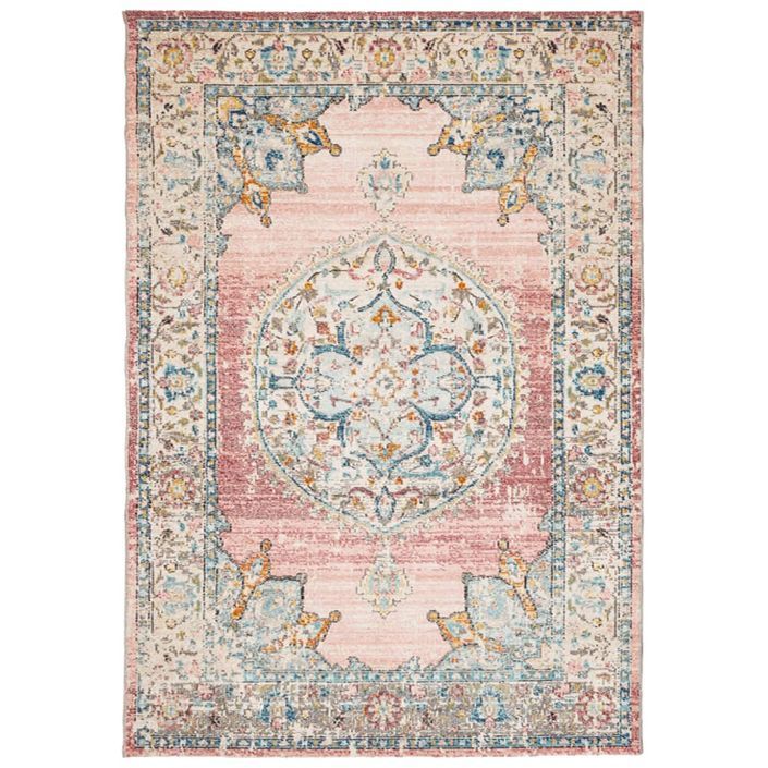 Tapis ARBIZU intérieur extérieur design vintage 140x200 cm - Photo n°1