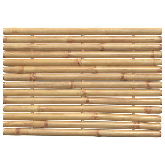 Tapis de bain 2 pcs 70x50 cm bambou - Photo n°9