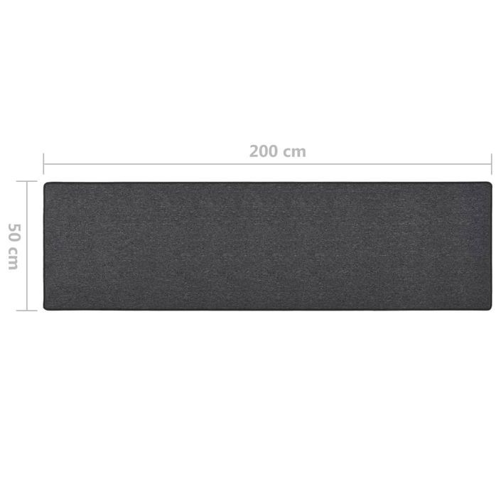 Tapis de couloir Anthracite 50x200 cm - Photo n°7