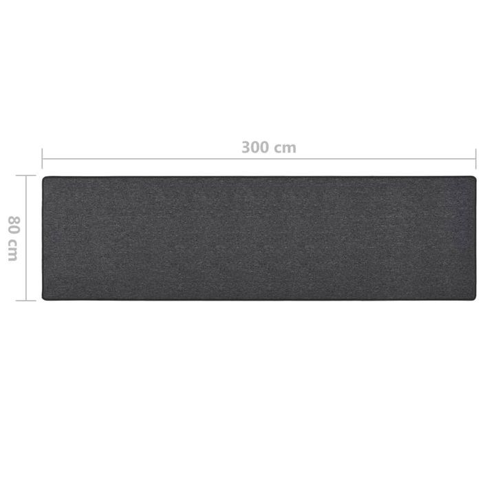 Tapis de couloir Anthracite 80x300 cm - Photo n°7