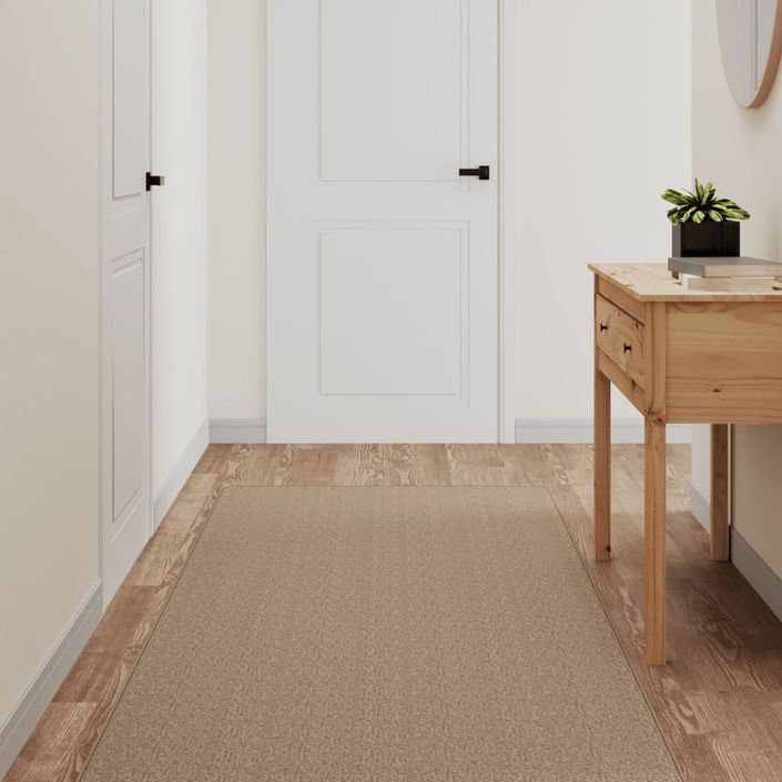 Tapis de couloir aspect sisal sable 80x250 cm - Photo n°2