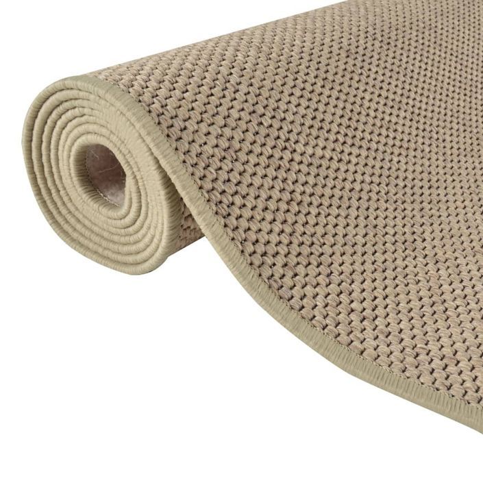 Tapis de couloir aspect sisal sable 80x250 cm - Photo n°5