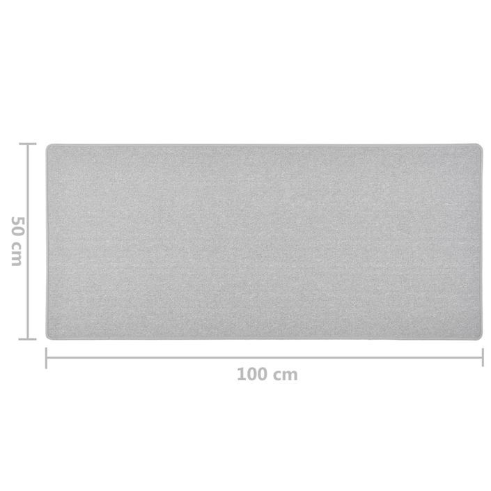 Tapis de couloir Gris clair 50x100 cm - Photo n°7