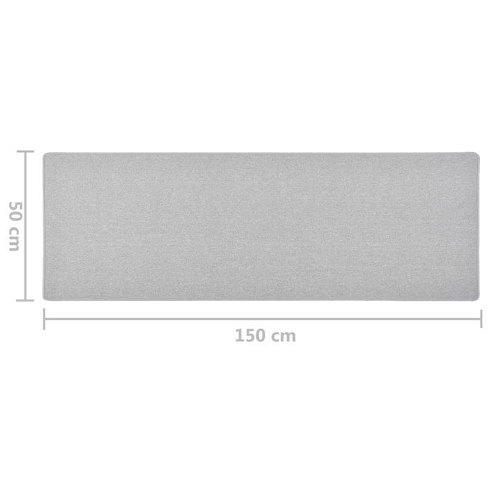 Tapis de couloir Gris clair 50x150 cm - Photo n°7