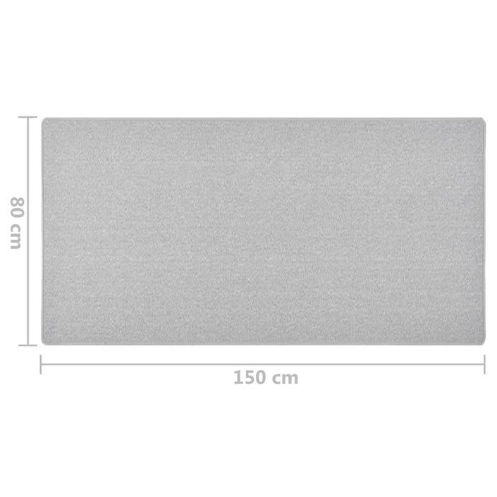 Tapis de couloir Gris clair 80x150 cm - Photo n°7