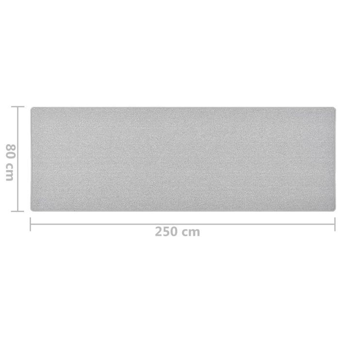 Tapis de couloir Gris clair 80x250 cm - Photo n°7