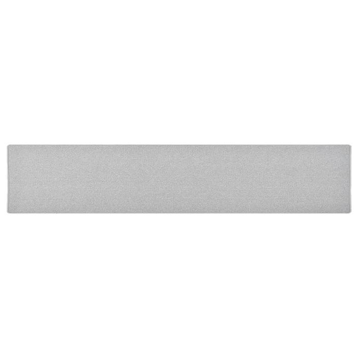 Tapis de couloir Gris clair 80x400 cm - Photo n°1