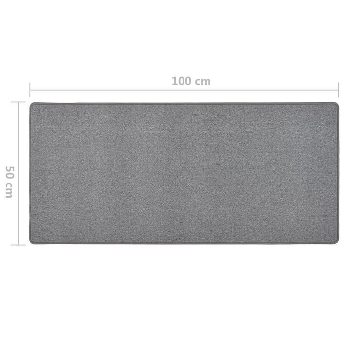 Tapis de couloir Gris foncé 50x100 cm - Photo n°7