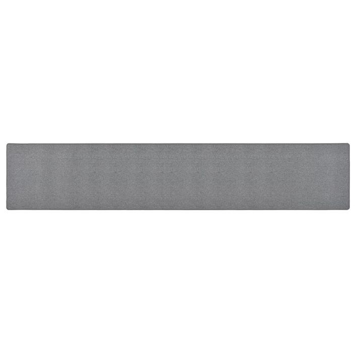 Tapis de couloir Gris foncé 50x300 cm - Photo n°1