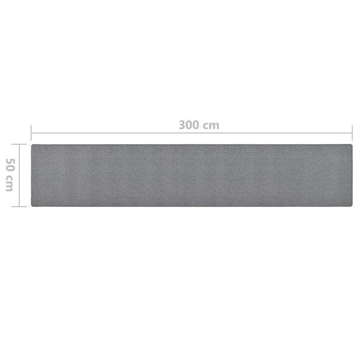 Tapis de couloir Gris foncé 50x300 cm - Photo n°7