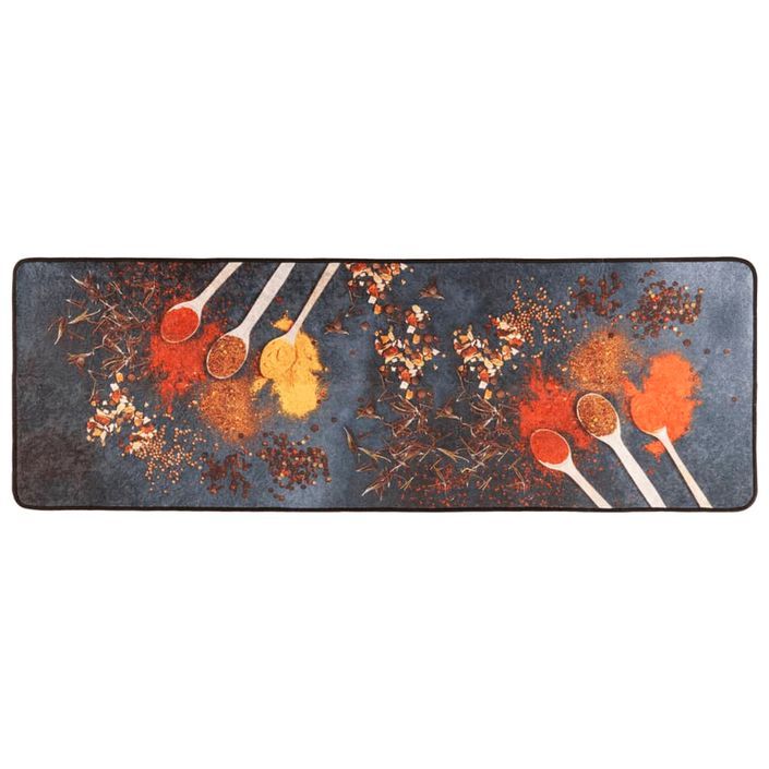 Tapis de cuisine multicolore 60x180 cm lavable antidérapant - Photo n°1