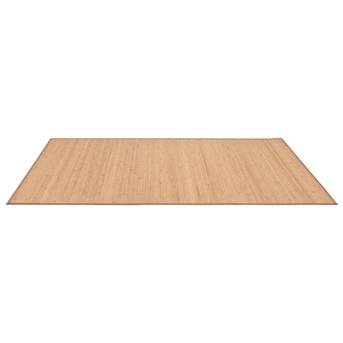 Tapis en bambou 100 x 160 cm Marron 2 - Photo n°3