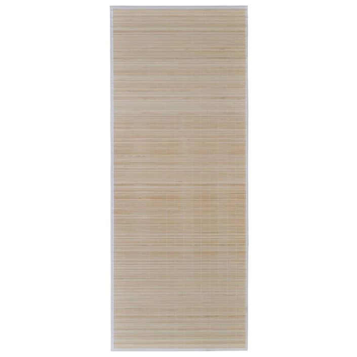 Tapis en bambou 100 x 160 cm Naturel - Photo n°2