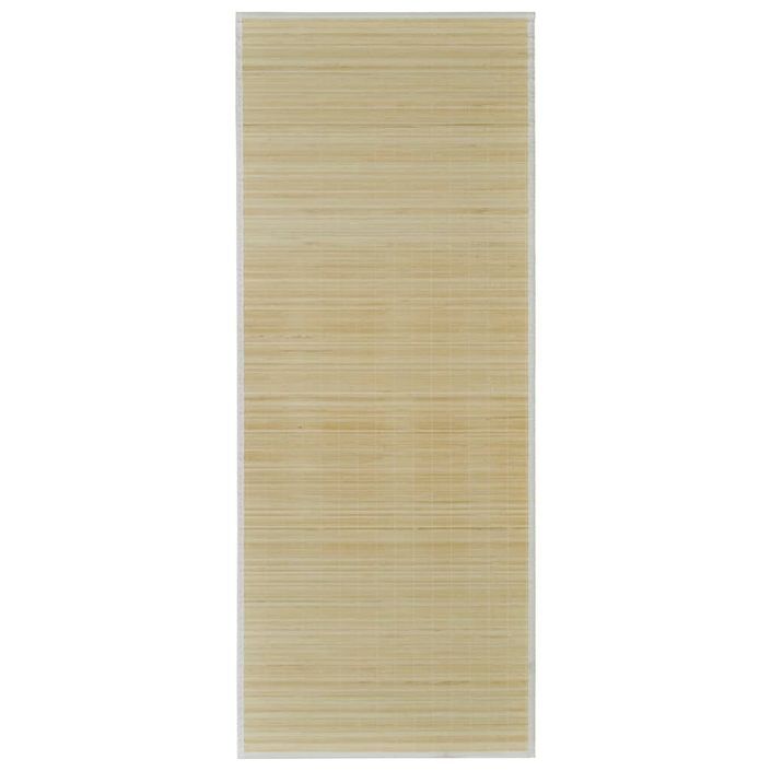 Tapis en bambou naturel à latte Rectangulaire 80 x 300 cm - Photo n°1