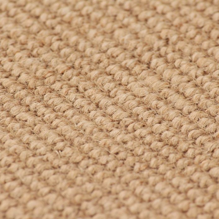 Tapis en jute avec support en latex 70 x 130 cm Naturel - Photo n°2