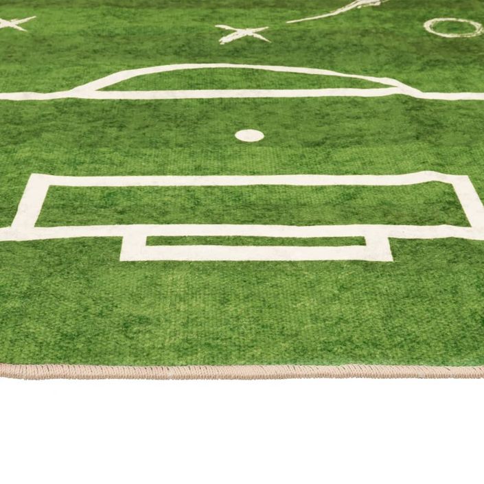 Tapis enfant 160x230cm terrain de football antidérapant lavable - Photo n°6