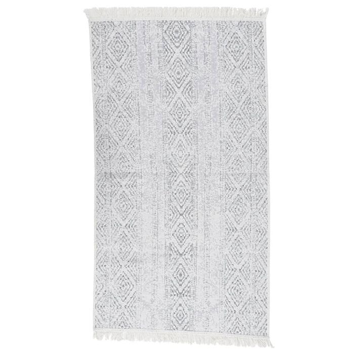 Tapis Gris clair 120x180 cm Coton - Photo n°1