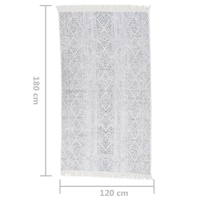 Tapis Gris clair 120x180 cm Coton - Photo n°8