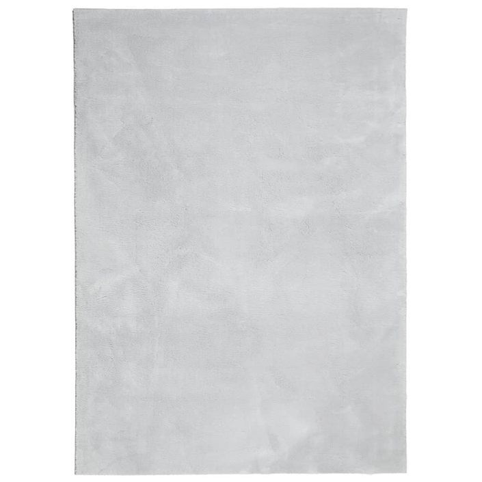 Tapis HUARTE à poils courts doux et lavable gris 240x340 cm - Photo n°1