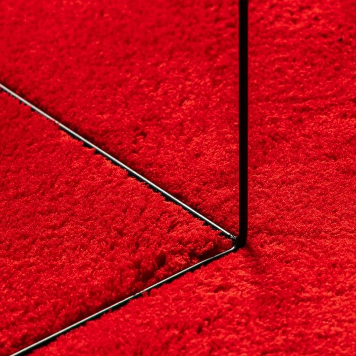 Tapis HUARTE à poils courts doux et lavable rouge 200x280 cm - Photo n°8