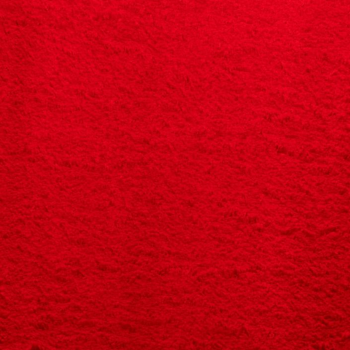 Tapis HUARTE à poils courts doux et lavable rouge 80x250 cm - Photo n°9