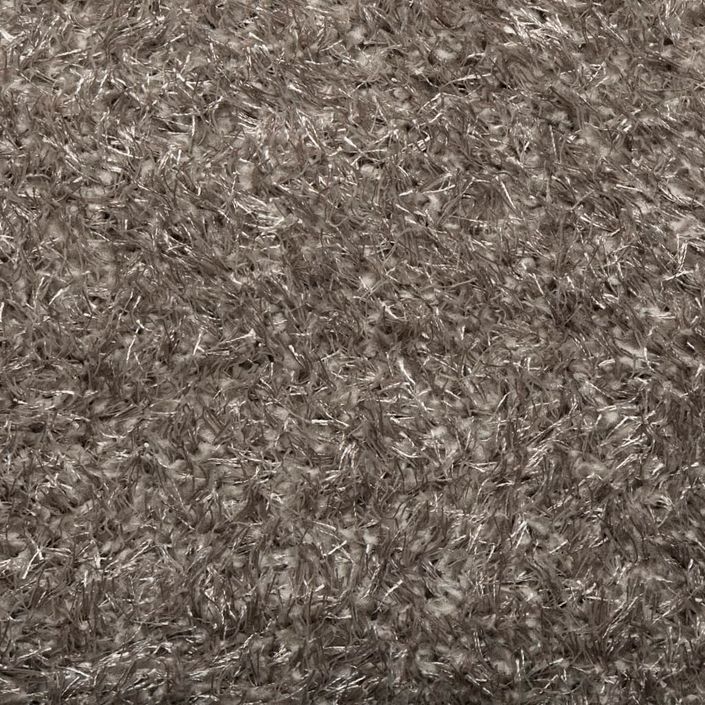 Tapis ISTAN à poils longs aspect brillant gris 80x150 cm - Photo n°9