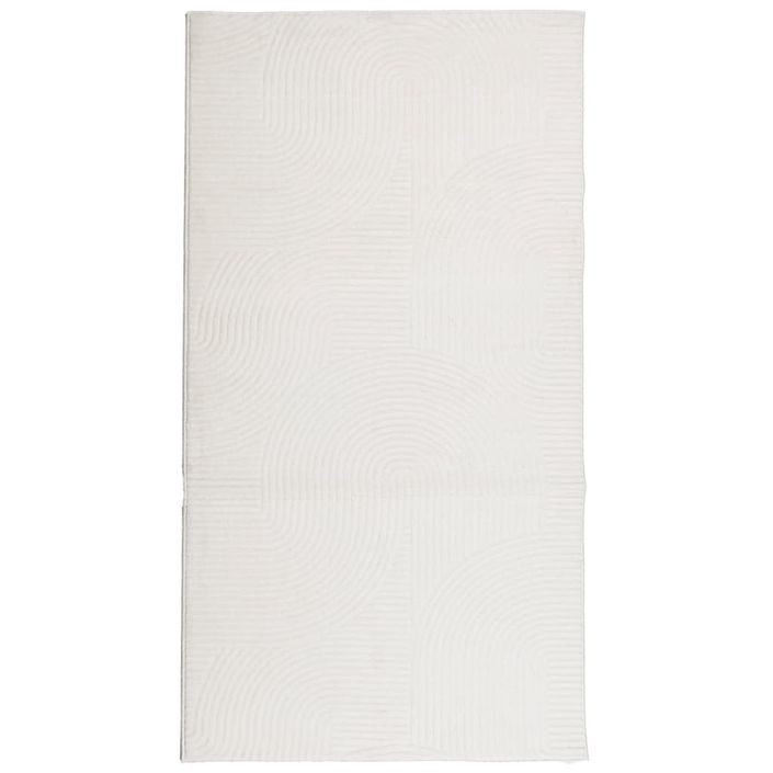 Tapis IZA poils courts style scandinave crème 80x150 cm - Photo n°1