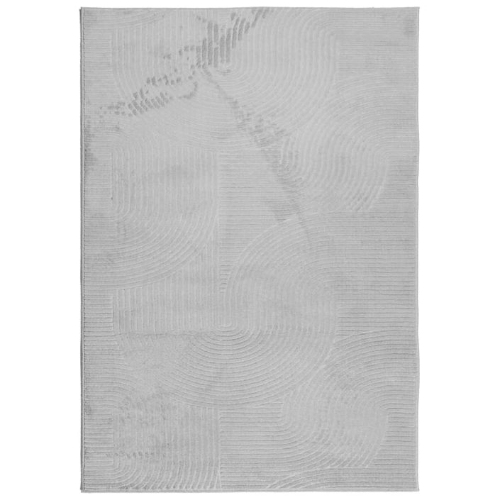 Tapis IZA poils courts style scandinave gris 120x170 cm - Photo n°1