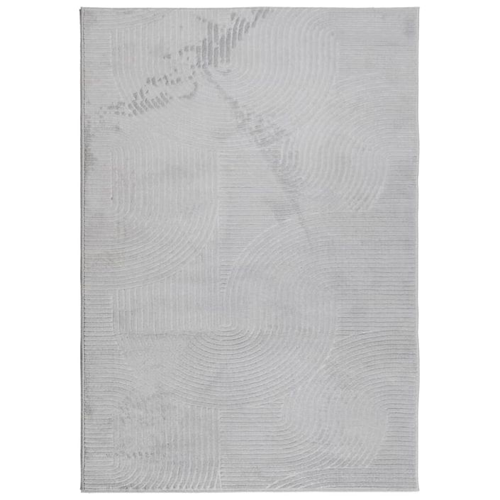 Tapis IZA poils courts style scandinave gris 160x230 cm - Photo n°1