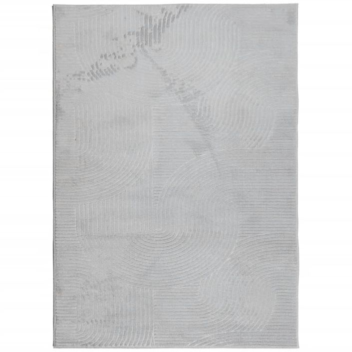 Tapis IZA poils courts style scandinave gris 200x280 cm - Photo n°1