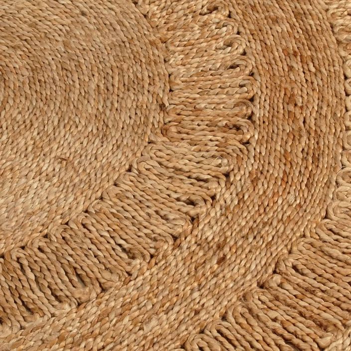 Tapis Jute tressé à la main 150 cm Rond - Photo n°3