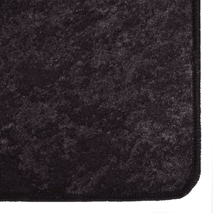 Tapis lavable anthracite 400x300 cm antidérapant - Photo n°3