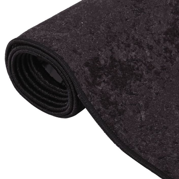 Tapis lavable anthracite 400x300 cm antidérapant - Photo n°5