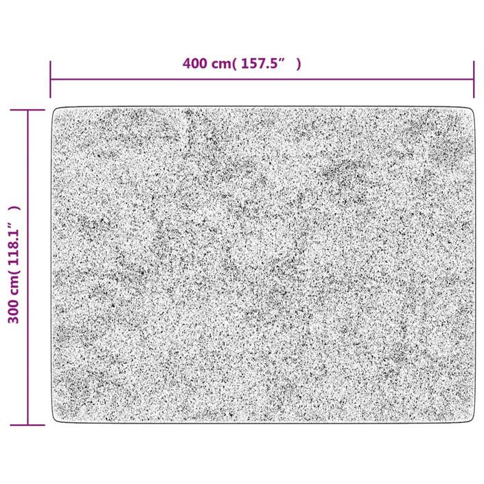 Tapis lavable anthracite 400x300 cm antidérapant - Photo n°8