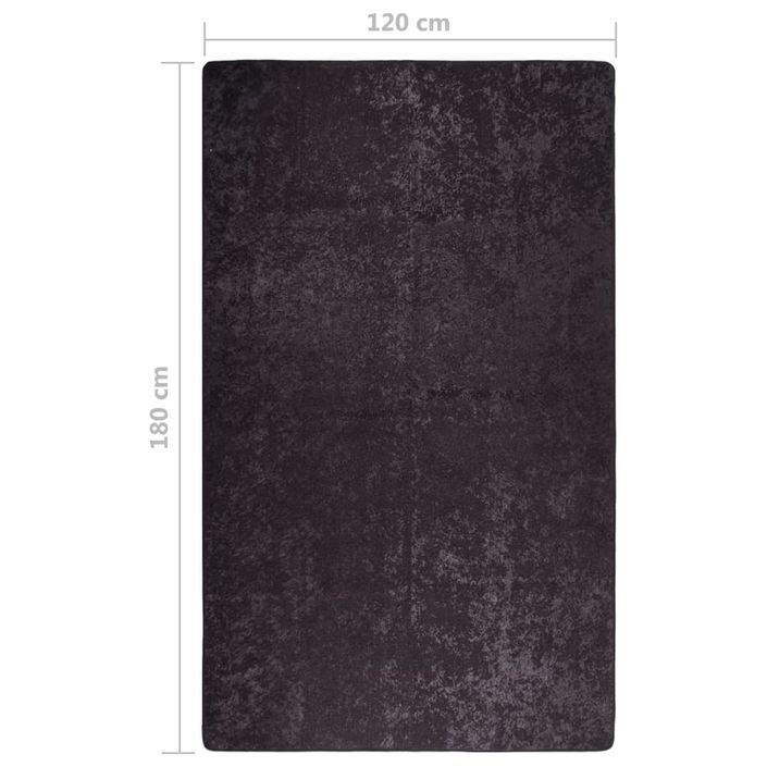 Tapis lavable antidérapant 120x180 cm Anthracite - Photo n°7