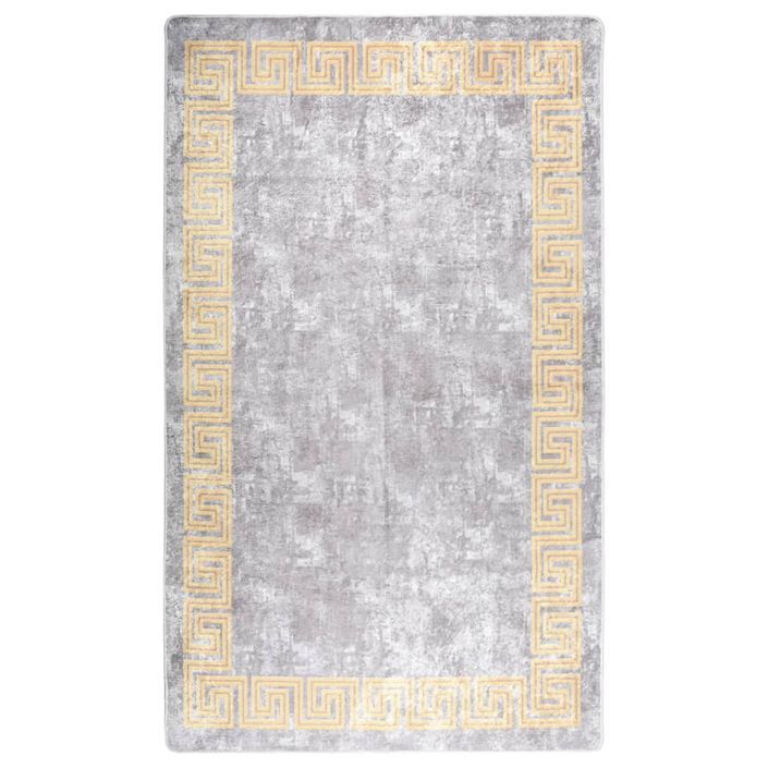 Tapis lavable antidérapant 120x180 cm Gris - Photo n°1