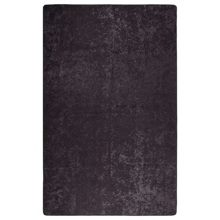 Tapis lavable antidérapant 160x230 cm Anthracite - Photo n°1