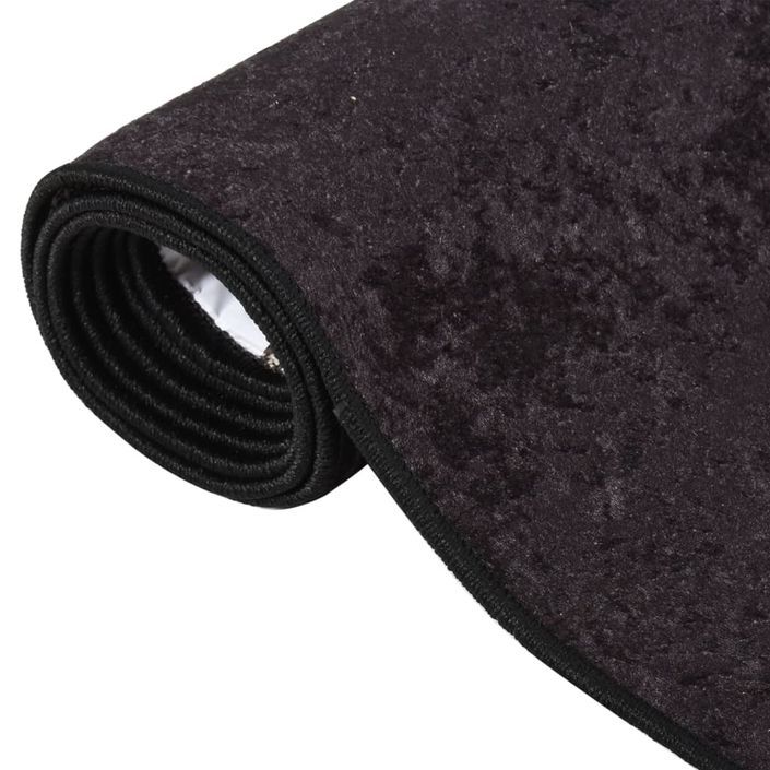 Tapis lavable antidérapant 160x230 cm Anthracite - Photo n°3