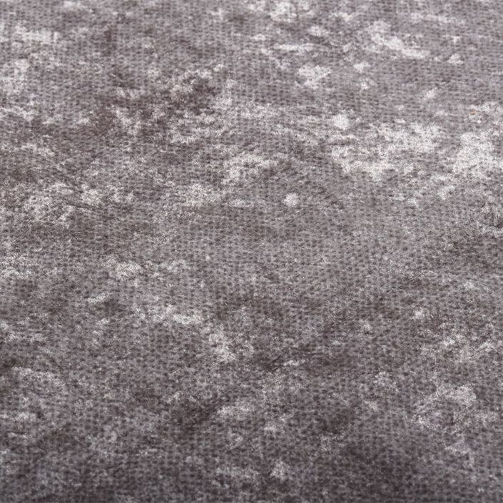 Tapis lavable antidérapant 160x230 cm Gris 2 - Photo n°2