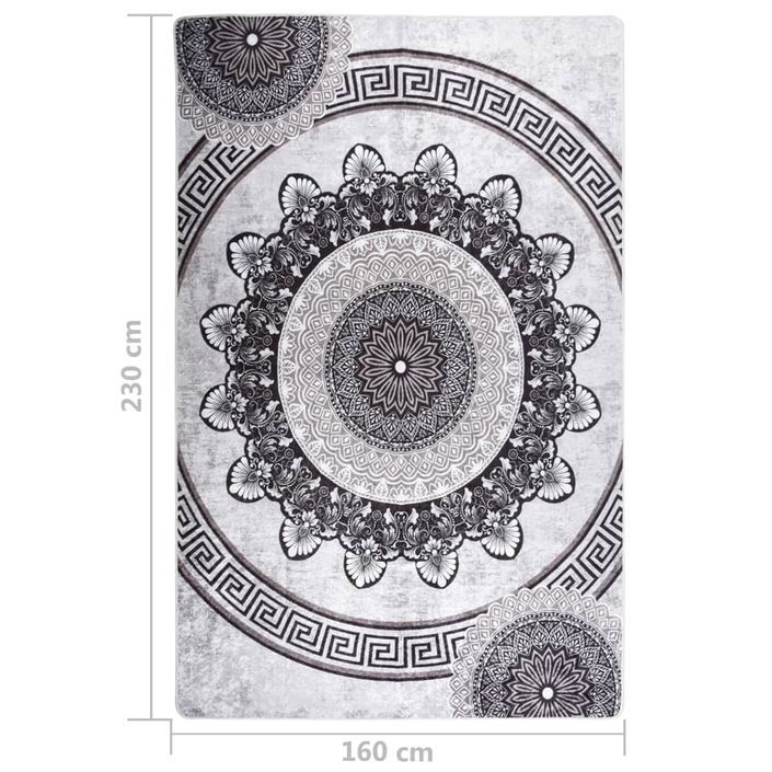 Tapis lavable antidérapant 160x230 cm Multicolore - Photo n°5