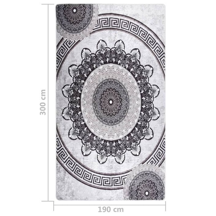 Tapis lavable antidérapant 190x300 cm Multicolore 2 - Photo n°5