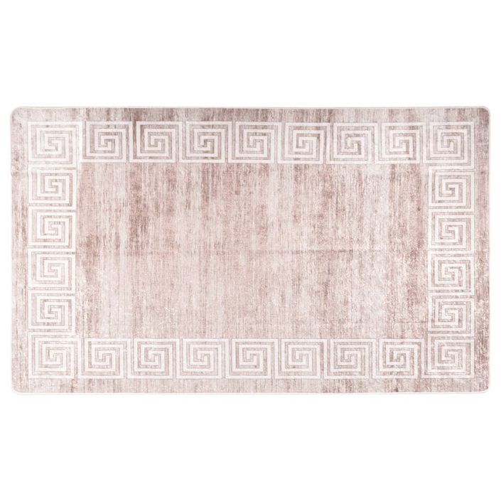 Tapis lavable beige 120x170 cm antidérapant - Photo n°1