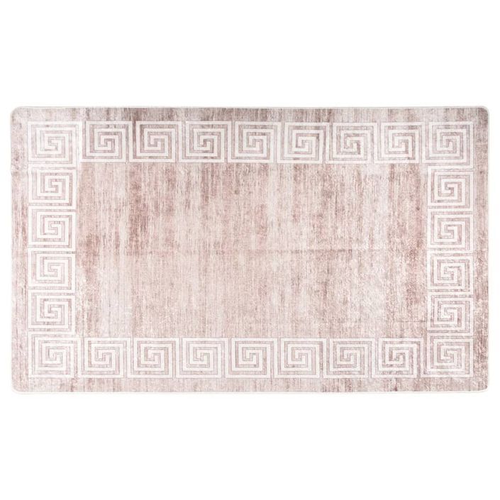 Tapis lavable beige 150x230 cm antidérapant - Photo n°1