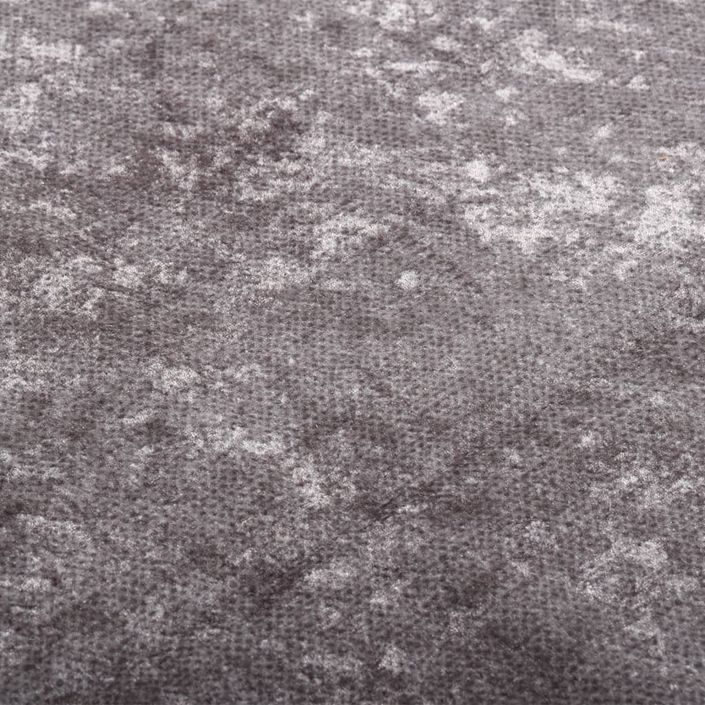 Tapis lavable gris 400x300 cm antidérapant - Photo n°5