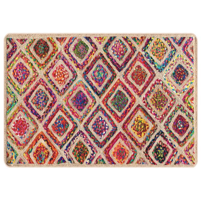 Tapis lavable multicolore 120x180 cm antidérapant - Photo n°1